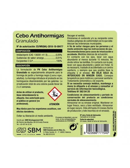 antihormigas granulado