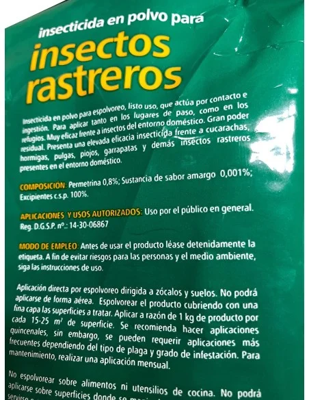 INSECTICIDA EN POLVO RASTREROS FERTIBERIA 1 KG