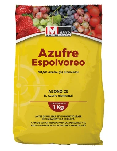 AZUFRE AMARILLO ESPOLVOREO MASSO 1 KG