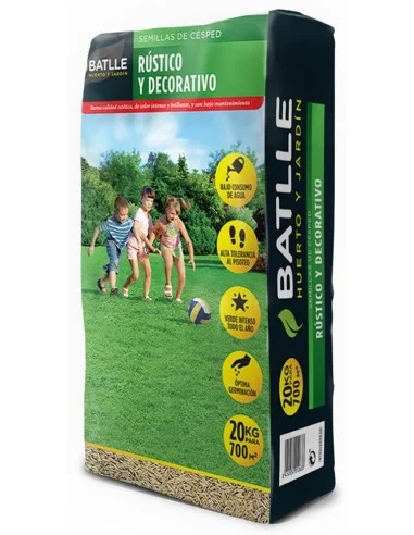 CESPED RUSTICO Y DECORATIVO 20KG BATLLE