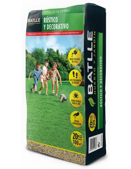 CESPED RUSTICO Y DECORATIVO 20KG BATLLE
