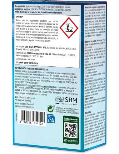 Sanium Concentrado 100 ml | Insecticida Sistémico